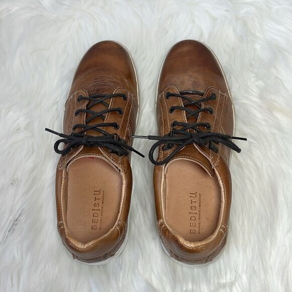 Bed Stu Rustic Tan Leather Lace Up Casual Shoe/Sneakers Sz 11.5 - Picture 3 of 6